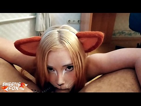 ❤️ Kitsune ngulu kontol lan cum ing dheweke tutuk ❤️ Saru kualitas ing kita  ❌️